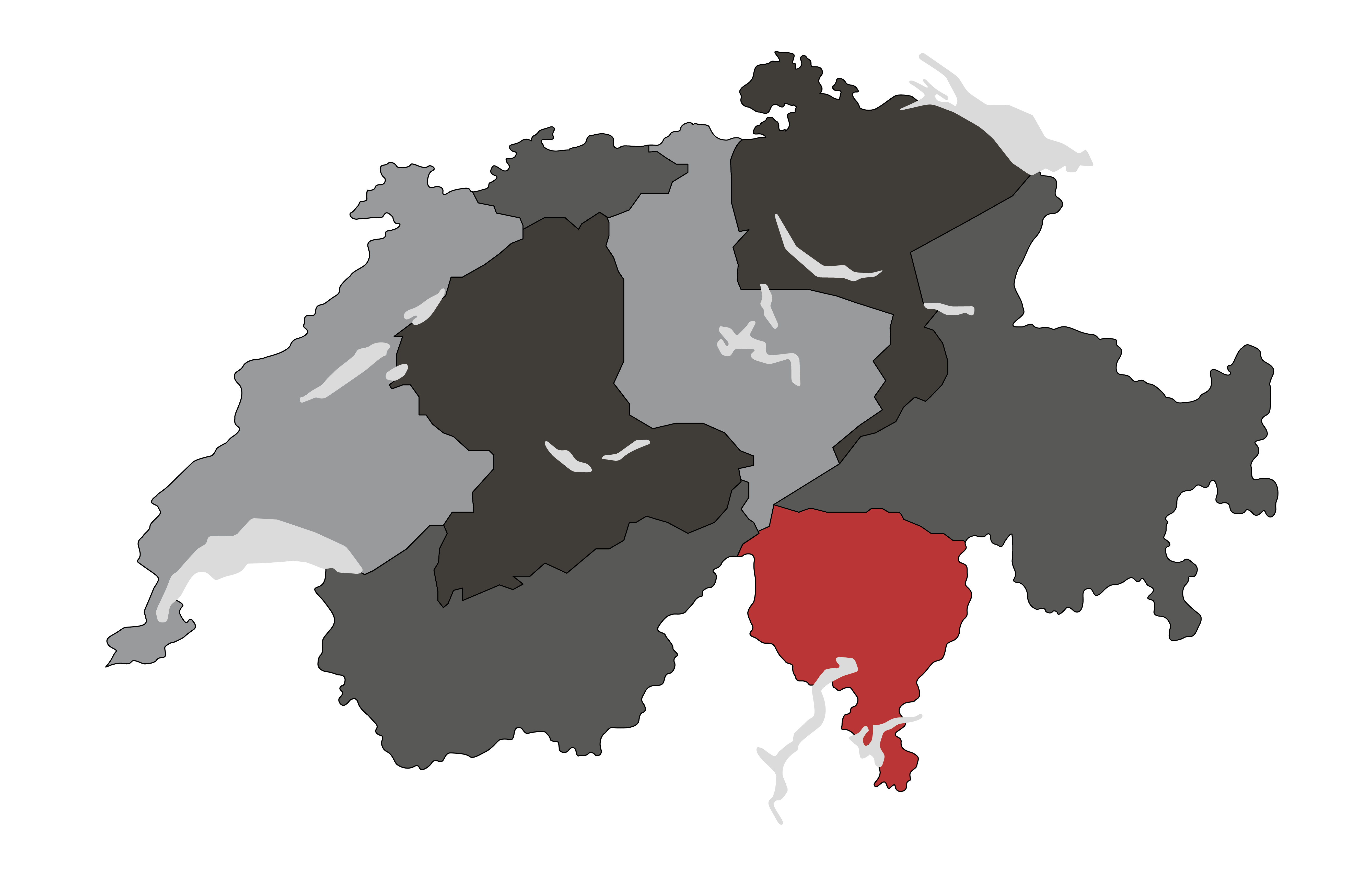 Karte Tessin